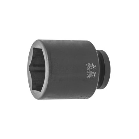 Holex Impact Socket, 1 inch Drive, 6 pt, Deep, 2-1/2 inch 653202 2.1/2